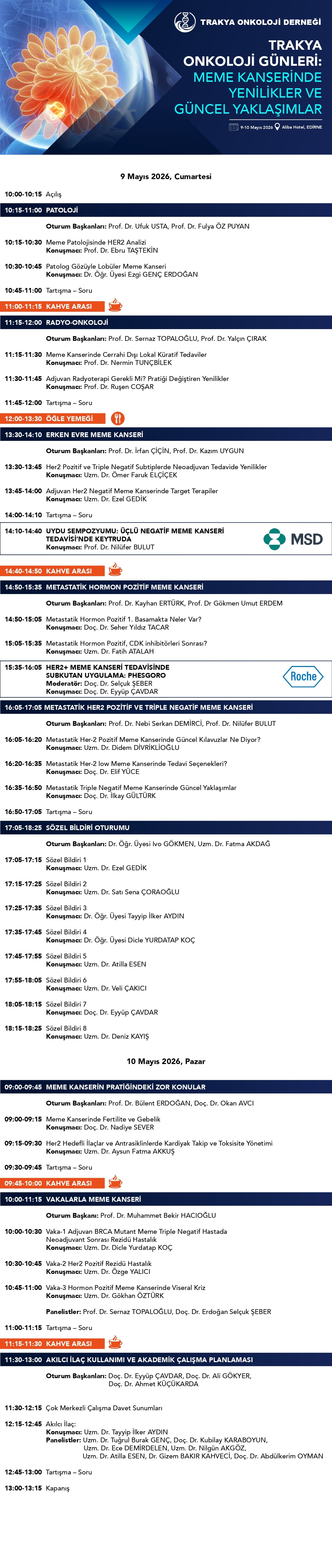 Bilimsel Program